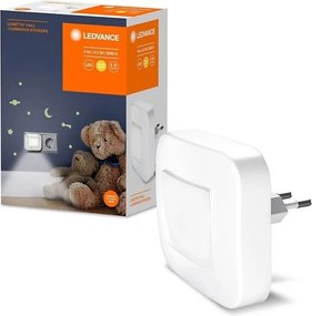 Ledvance - LED нощна лампа със сензор за здрач LUNETTA LED/0,2W/230V