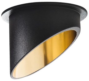Kanlux 27324 - Лампа за вграждане SPAG GU10/35W черен/златист