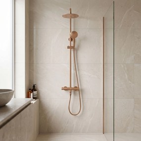 Душ система с Термостат Rea Lungo Diamond Copper Brush