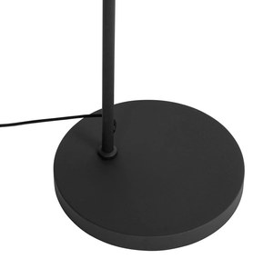 Ретро подова лампа черна със златен интериор - Jinte