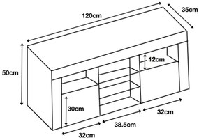 TV шкаф Niccolo-Leuko