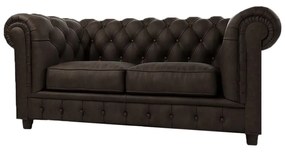Тъмнокафяв диван от кадифе 178 cm Cambridge - Ropez