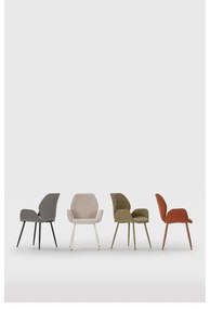 Теракотени тапицирани трапезни столове в комплект 2 бр. Ansu – Marckeric