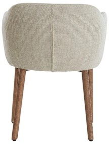 Бежови тапицирани трапезни столове в комплект с подлакътници 2 бр. Blaine – Light &amp; Living