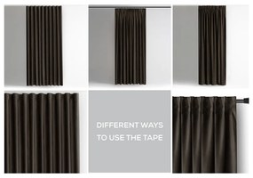 Кафяво затъмняващо перде 140x270 cm – Restilo