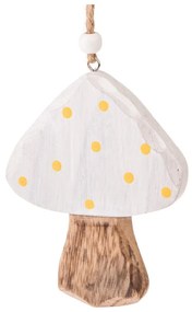 Комплект от 3 бели дървени висящи декорации от гъби - Dakls