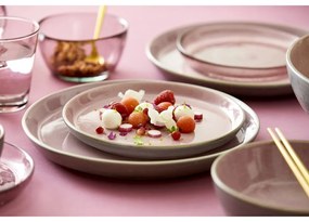 Розова/сива глинена чиния ø 27 cm Gastro Grey/Light Pink – Bitz