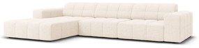 Кремав ъглов диван (ляв ъгъл) Chicago - Cosmopolitan Design