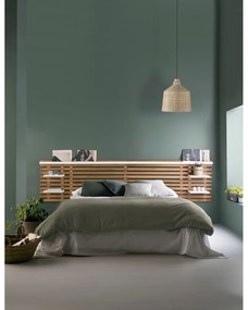 Табла за глава от бял/естествен бор 240x62 cm Nidra - Marckeric