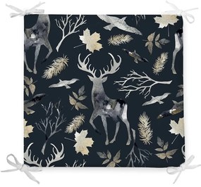 Коледна възглавница с памучна смес Wild Forest, 42 x 42 cm - Minimalist Cushion Covers