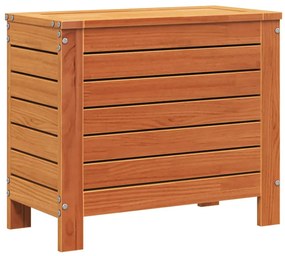 844890 vidaXL Градинска табуретка, восъчнокафява, 62x31,5x52 см, бор масив