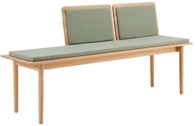 Светлозелена вълнена пейка Elba - Hammel Furniture