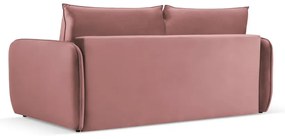Розов кадифен разтегателен диван 214 cm Vienna - Cosmopolitan Design