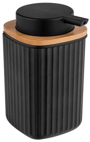 WENKO 25298100 - Дозатор за сапун ROTELLO 8,9x12,7 cm черен/кафяв