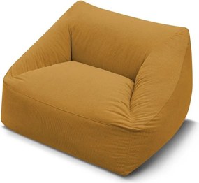 Жълт пуф от рипсено кадифе Lilibet – Bobochic Paris