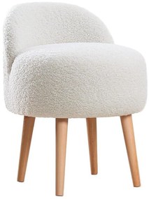 Табурет MIKI Ø 46 см, бял