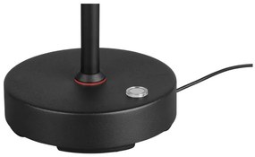 Черна LED настолна лампа (височина 45 cm) Moreno – Trio