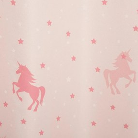 Детска светеща затъмняваща завеса atmosphera Unicorn Glow, 140x250, Розов