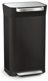 Черно стоманено кошче за боклук с педал 30 l Titan – Joseph Joseph