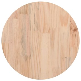 813644 vidaXL Плот за маса, Ø30x2,5 см, бор масив