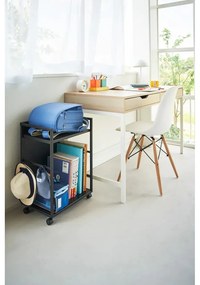 Черен метален подвижен стелаж 42x60 cm Tower – YAMAZAKI