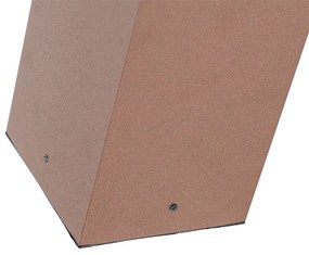 Индустриална външна подова лампа ръждяво кафява 40 cm IP44 - Charlois