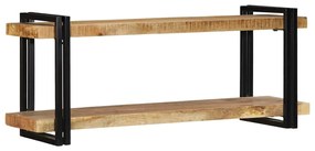 Sonata H Стенен рафт 110x33x45 cm Масивна груба дървесина Манго