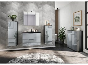 Стенен шкаф с мивка в черен и сив цвят 81x61 cm Vasio – Germania