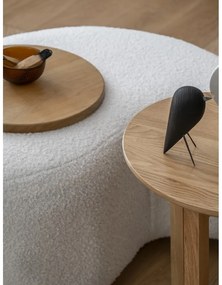 Бяла табуретка от плат букле Miuf - Miuform