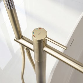 Cмесител-свободно стоящ  Rea Clif Brush Gold