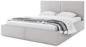 Тапицирано легло NICKY 2, 140x200, сиво