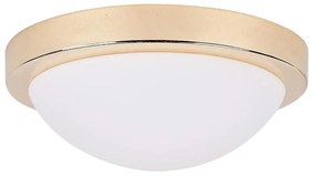 Лампа за таван в златист цвят със стъклен абажур ø 28 cm Roda - Candellux Lighting