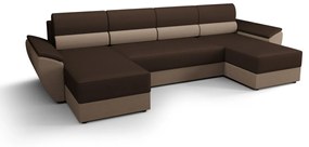 Разтегателен диван в П-образна форма  LEBI, 321x88x140, rainbow 20/rainbow 05