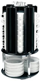 Alkan - Щанд въртящ за чашки, чинийки и лъжички 48 местен 30x30x55см (ZCP 362)