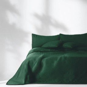 Бутилково зелена покривка за легло , 170 x 270 cm Meadore - AmeliaHome