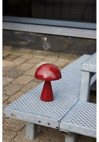 Червена LED затъмняваща се настолна лампа (височина 20 cm) Mush – Hübsch