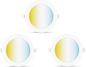 Aigostar комплект 3x LED вградени лампи MESH 6W/230V 2700-6500K, пр.11,5см