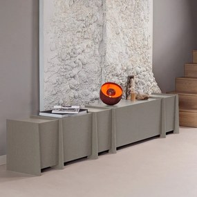 Сива маса за телевизор от декор от ясен 102x53x44 cm Brock – WOOOD