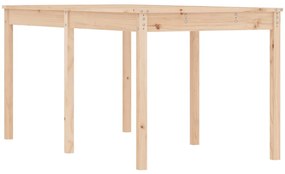 823976 vidaXL Градинска маса, 159,5x82,5x76 см, борово дърво масив