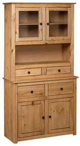 Sonata Висок шкаф, 93x40,5x180 см, бор масив, Panama Range