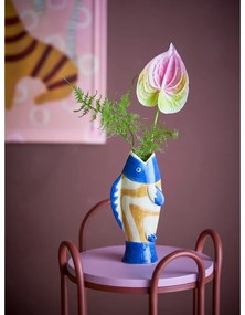 Глинена ръчно рисувана ваза (височина 22 cm) Irving – Bloomingville