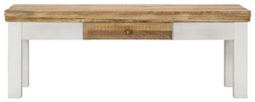 248096 vidaXL Маса за кафе, 110x50x40 см, мангово дърво масив