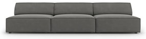 Сив кадифен диван 240 cm Jodie – Micadoni Home