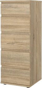 Висок скрин от декор от дъб естествен 40x107 cm Nova – Tvilum