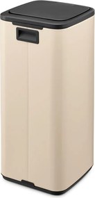 Бежово стоманено кошче за боклук отваряне с докосване 30 l Bo Touch – Brabantia