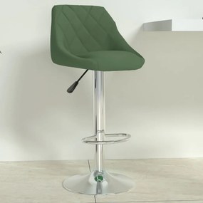 335297 vidaXL Бар табуретка, тъмнозелена, кадифе