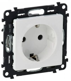 Legrand 753125 Контакт шуко 2P + E - винтови клеми - 16 A 250 V Valena life Бяло - 753125