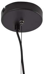 Модерен полилей черен с димно стъкло 9 лампи - Laura