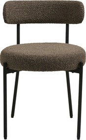 Кафяв тапициран трапезен стол Badalona – House Nordic