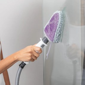 Парочистачка Shark S6005EU, 1200W, 0.5 л, 2 настройки, Технология Klick'n Flip, Steam Blaster, Dirt Grip подложки, Бял/Сив